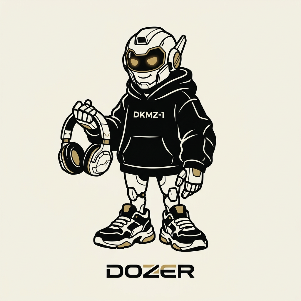 Dozer, the original DKMZ-1 streetwear robot mascot