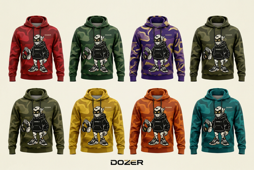 Tuesday — Dozer Camo Hoodies